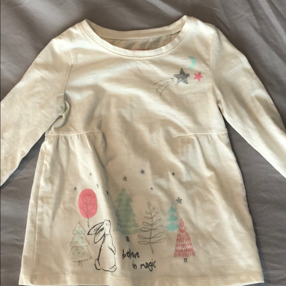 3 holiday related toddler girl long sleeved shirts